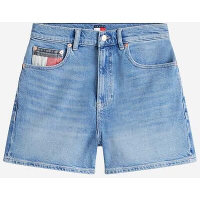 Tommy Hilfiger Mom Fit Denim W - Short - Donna - Denim W30 Tommy Hilfiger Mom Fit Denim W - Short - Donna - Denim W30