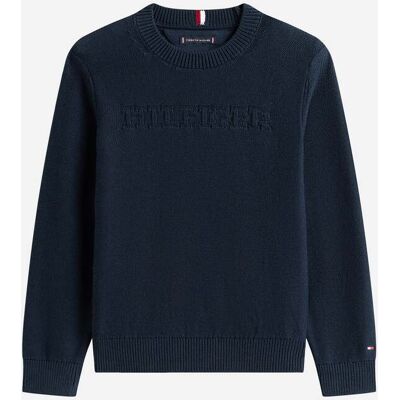 Tommy Hilfiger Monotype Graphic Jr - Maglione - Blu Navy 10ANNI Tommy Hilfiger Monotype Graphic Jr - Maglione - Blu Navy 10ANNI