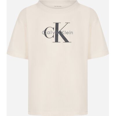 Calvin Klein Monologo Jr - T-shirt - Beige 10ANNI Calvin Klein Monologo Jr - T-shirt - Beige 10ANNI