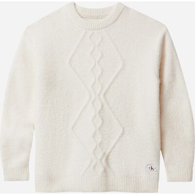 Calvin Klein Fluffy Jr - Maglione - Bianco 16ANNI Calvin Klein Fluffy Jr - Maglione - Bianco 16ANNI