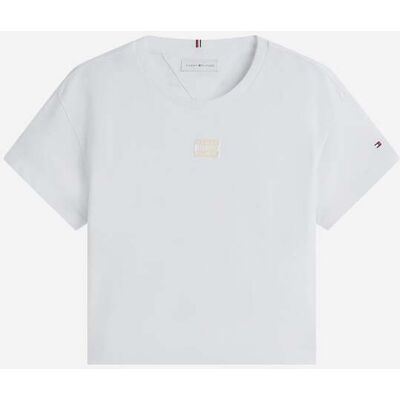 Tommy Hilfiger Boxy Tonal Flag Jr - T-shirt - Bianco nd_12 Tommy Hilfiger Boxy Tonal Flag Jr - T-shirt - Bianco nd_12
