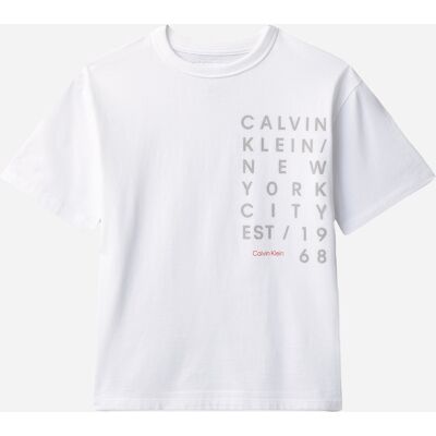 Calvin Klein Basic Jr - T-shirt - Bianco 14ANNI Calvin Klein Basic Jr - T-shirt - Bianco 14ANNI