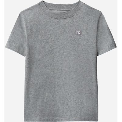 Calvin Klein Mini Badge Jr - T-shirt - Grigio 10ANNI Calvin Klein Mini Badge Jr - T-shirt - Grigio 10ANNI