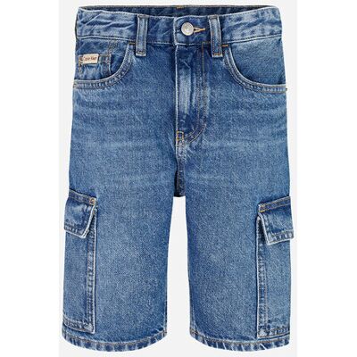 Calvin Klein Cargo Relaxed Jr - Bermuda - Denim 14ANNI Calvin Klein Cargo Relaxed Jr - Bermuda - Denim 14ANNI