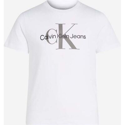Calvin Klein Monogram Jr - T-shirt - Bianco 10ANNI Calvin Klein Monogram Jr - T-shirt - Bianco 10ANNI