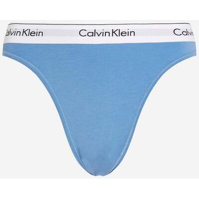 Calvin Klein High Leg Tanga W - Slip Intimo - Donna - Blu S Calvin Klein High Leg Tanga W - Slip Intimo - Donna - Blu S