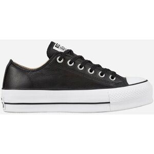 Converse Platform Leather Ox W - Scarpe Sneakers - Donna - Nero 41 Converse Platform Leather Ox W - Scarpe Sneakers - Donna - Nero 41
