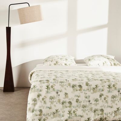 Maisons du Monde Parure da letto in lino e cotone con motivo toile de jouy 260x240 cm 260x240cm Maisons du Monde Parure da letto in lino e cotone con motivo toile de jouy 260x240 cm 260x240cm