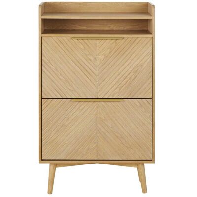 Maisons du Monde Scarpiera vintage con 2 contenitori 70.6x120x30cm Maisons du Monde Scarpiera vintage con 2 contenitori 70.6x120x30cm