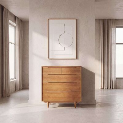 Maisons du Monde Comò vintage con 5 cassetti 100 cm 100x110x45cm Maisons du Monde Comò vintage con 5 cassetti 100 cm 100x110x45cm