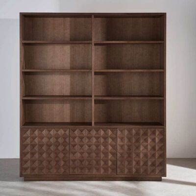 Maisons du Monde Libreria a 3 ante a battente marrone lung. 180 cm 180x211x40cm Maisons du Monde Libreria a 3 ante a battente marrone lung. 180 cm 180x211x40cm