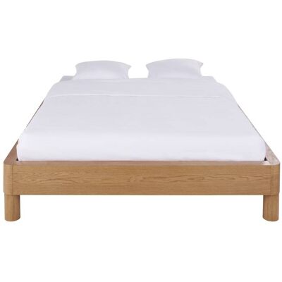 Maisons du Monde Letto in legno 160x200 cm con rete a doghe 177x38x217cm Maisons du Monde Letto in legno 160x200 cm con rete a doghe 177x38x217cm