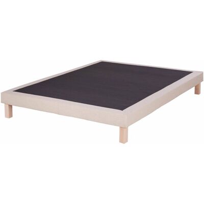 Maisons du Monde Sommier in tessuto di poliestere intrecciato beige 140x200 cm 140x12x200cm Maisons du Monde Sommier in tessuto di poliestere intrecciato beige 140x200 cm 140x12x200cm