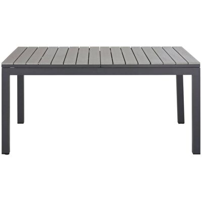 Maisons du Monde Tavolo da giardino allungabile in alluminio grigio antracite e composito effetto legno grigio chiaro per 6/8 persone 160/220cm 160x77x90cm Maisons du Monde Tavolo da giardino allungabile in alluminio grigio antracite e composito effetto legno grigio chiaro per 6/8 persone 160/220cm 160x77x90cm