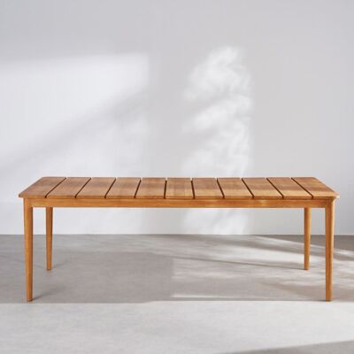 Maisons du Monde Tavolo da giardino in legno di teak per 8 persone, lung. 220 cm 220x76x100cm Maisons du Monde Tavolo da giardino in legno di teak per 8 persone, lung. 220 cm 220x76x100cm
