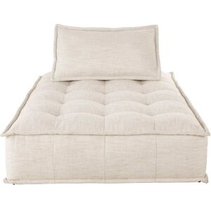 Maisons du Monde Chaise longue per divano componibile beige sabbia 115x80x170cm Maisons du Monde Chaise longue per divano componibile beige sabbia 115x80x170cm