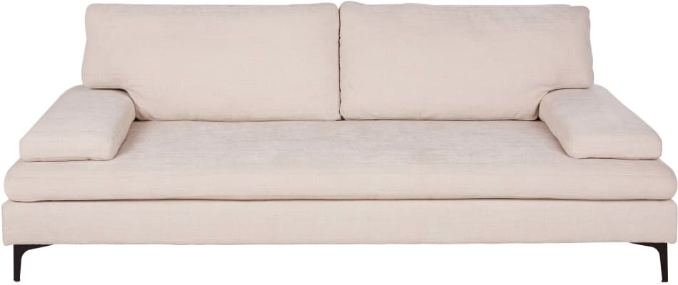 Maisons du Monde Divano 3 posti con schienale reclinabile in tessuto vellutato beige 222x81x111cm 1 Maisons du Monde Divano 3 posti con schienale reclinabile in tessuto vellutato beige 222x81x111cm