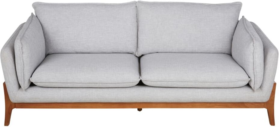 Maisons du Monde Divano 3 posti in tessuto grigio chiaro chiné 215x89x86cm 1 Maisons du Monde Divano 3 posti in tessuto grigio chiaro chiné 215x89x86cm