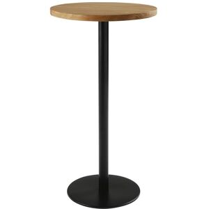 Maisons du Monde Gamba Tavolo Alto in Metallo Nero - Tavolo Maisons du Monde Gamba Tavolo Alto in Metallo Nero - Tavolo