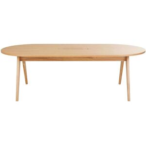 Maisons du Monde Tavolo da riunione professionale in legno di rovere beige per 6/8 persone lung. 220 cm 110x75x240cm Maisons du Monde Tavolo da riunione professionale in legno di rovere beige per 6/8 persone lung. 220 cm 110x75x240cm