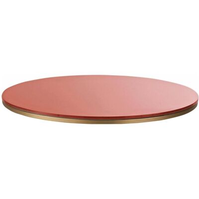 Maisons du Monde Piano rotondo per tavolo da ristorante da interno in vetro temperato color terracotta per 2 persone 70 cm 70x2.5x70cm Maisons du Monde Piano rotondo per tavolo da ristorante da interno in vetro temperato color terracotta per 2 persone 70 cm 70x2.5x70cm