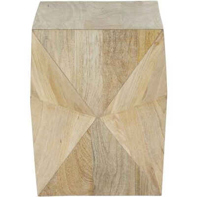 Maisons du Monde Tavolino da salotto prisma in legno di mango massiccio 35x48x35cm Maisons du Monde Tavolino da salotto prisma in legno di mango massiccio 35x48x35cm