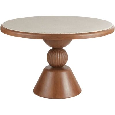 Maisons du Monde Tavolo da pranzo per ristorante rotondo effetto terrazzo e in legno massello di mango 6 persone 120 cm 120x75x120cm Maisons du Monde Tavolo da pranzo per ristorante rotondo effetto terrazzo e in legno massello di mango 6 persone 120 cm 120x75x120cm