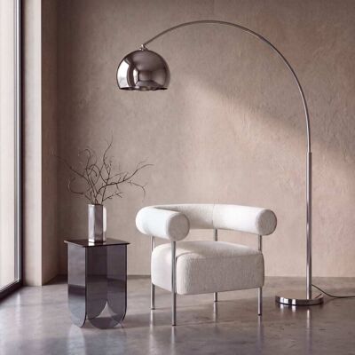 Maisons du Monde Lampada da terra SPHERE in acciaio cromato, alta 200 cm 38x200x133cm Maisons du Monde Lampada da terra SPHERE in acciaio cromato, alta 200 cm 38x200x133cm