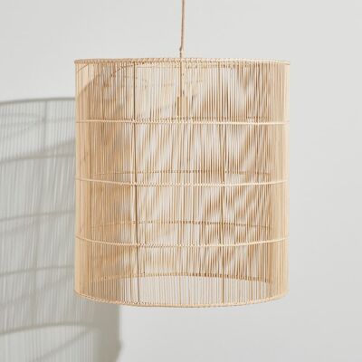 Maisons du Monde Lampada a sospensione cilindrica in bambù 75x85x75cm Maisons du Monde Lampada a sospensione cilindrica in bambù 75x85x75cm