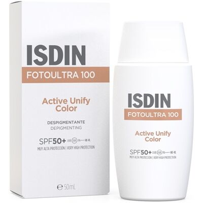 ISDIN Srl ISDIN FOTOULTRA 100 Active Unify Color SPF50+ 50 ml - Crema viso colorata con protezione solare ISDIN Srl ISDIN FOTOULTRA 100 Active Unify Color SPF50+ 50 ml - Crema viso colorata con protezione solare