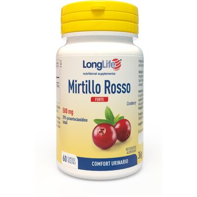 Longlife Mirtillo Rosso Forte - Integratore per le Vie Urinarie Longlife Mirtillo Rosso Forte - Integratore per le Vie Urinarie