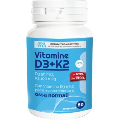 PALADIN PHARMA SpA SANAVITA VITAMINA D3+K2 60CPR PALADIN PHARMA SpA SANAVITA VITAMINA D3+K2 60CPR