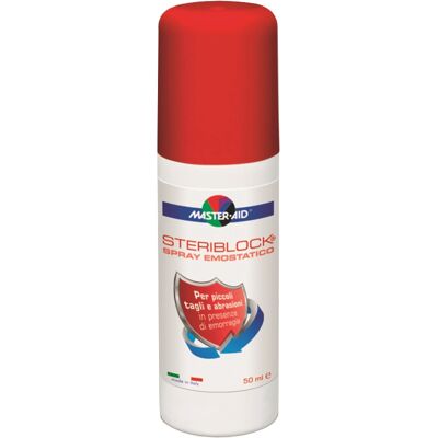 Master-Aid Steriblock Spray - Spray Emostatico per Piccoli Tagli Master-Aid Steriblock Spray - Spray Emostatico per Piccoli Tagli