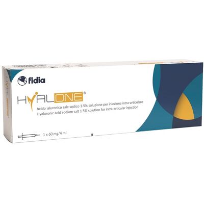 FIDIA FARMACEUTICI SpA HYALONE INTRA-ART 60MG 4ML 1PZ FIDIA FARMACEUTICI SpA HYALONE INTRA-ART 60MG 4ML 1PZ