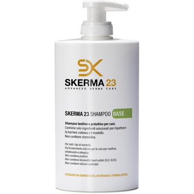 Shampoo per cani Skerma 23 - Lenitivo e Protettivo - 400ml Shampoo per cani Skerma 23 - Lenitivo e Protettivo - 400ml