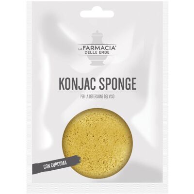 Spugna di konjac alla curcuma - Farmacia delle Erbe - 1 pezzo Spugna di konjac alla curcuma - Farmacia delle Erbe - 1 pezzo