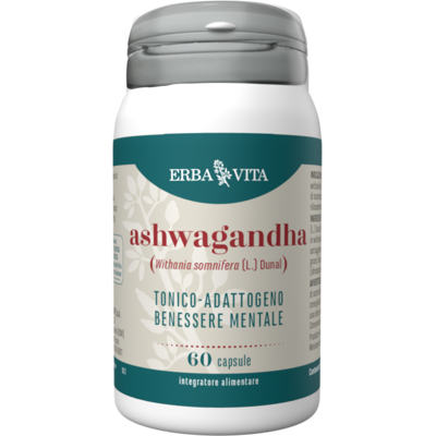 Ashwagandha - Erba Vita - 60 capsule - Integratore alimentare che aiuta a combattere stanchezza fisica e mentale Ashwagandha - Erba Vita - 60 capsule - Integratore alimentare che aiuta a combattere stanchezza fisica e mentale