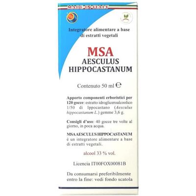 Herboplanet Msa Aesculus Hippocastanum - Supporta Circolazione - 50ml Herboplanet Msa Aesculus Hippocastanum - Supporta Circolazione - 50ml