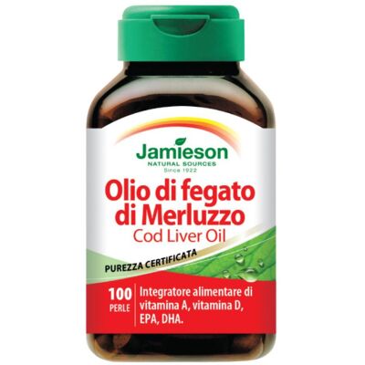 Jamieson Olio di Fegato di Merluzzo - 100 Perle Jamieson Olio di Fegato di Merluzzo - 100 Perle