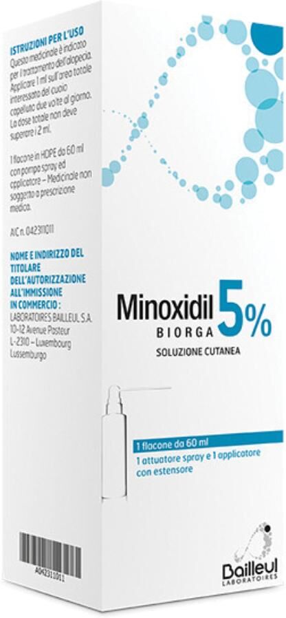 LABORATOIRES BAILL MINOXIDIL BIORGA SOL CUT60ML5% 1 LABORATOIRES BAILL MINOXIDIL BIORGA SOL CUT60ML5%