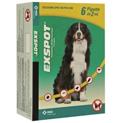 Exspot 715 Mg/Ml Soluzione Spot-on per Cani - Zecche & Pulci Exspot 715 Mg/Ml Soluzione Spot-on per Cani - Zecche & Pulci