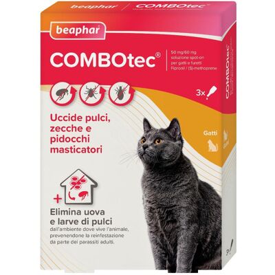 Combotec Gatti e Furetti Spot-On 3 Pipette - Controllo Pulci & Zecche Combotec Gatti e Furetti Spot-On 3 Pipette - Controllo Pulci & Zecche