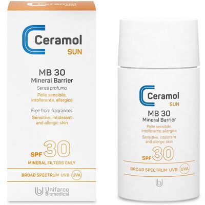 Ceramol Sun MB 30 Barriera Minerale SPF 30 - Protezione Pelle Sensibile Ceramol Sun MB 30 Barriera Minerale SPF 30 - Protezione Pelle Sensibile