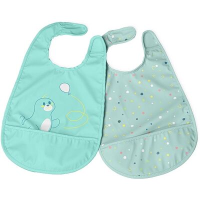 Chicco CH BAVAGLINA PAPPA AZZ 6M 2PZ Chicco CH BAVAGLINA PAPPA AZZ 6M 2PZ