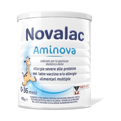 Novalac Aminova 400g - Prodotto medico per allergie al latte Novalac Aminova 400g - Prodotto medico per allergie al latte