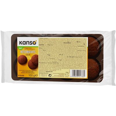 DR.SCHAR (SCHAER) SpA KANSO KETO BISCUITS COCOA 100G DR.SCHAR (SCHAER) SpA KANSO KETO BISCUITS COCOA 100G
