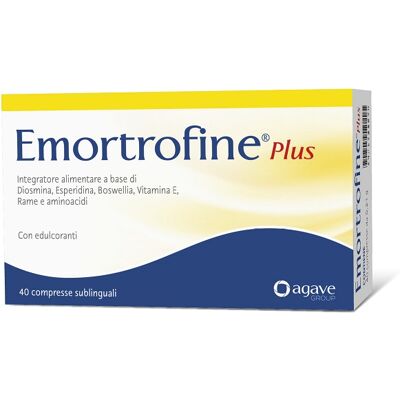 AGAVE SRL EMORTROFINE PLUS 40 COMPRESSE SUBLINGUALI AGAVE SRL EMORTROFINE PLUS 40 COMPRESSE SUBLINGUALI