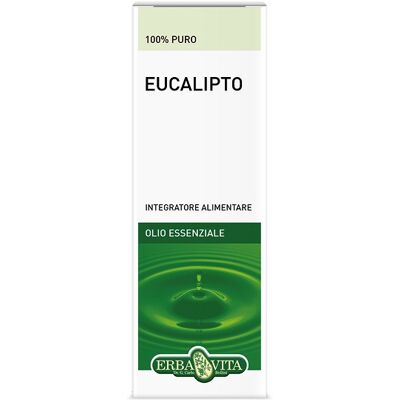 Olio Essenziale di Eucalipto Erba Vita 10ml - Sollievo Respiratorio e Raffreddore Olio Essenziale di Eucalipto Erba Vita 10ml - Sollievo Respiratorio e Raffreddore