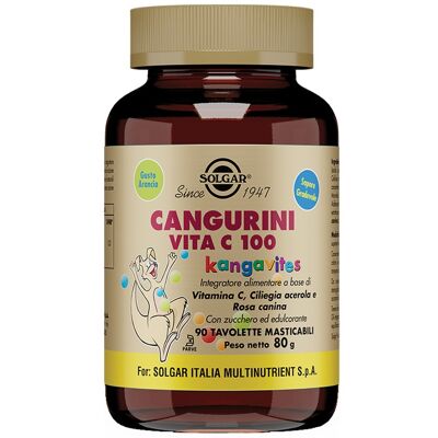 Solgar Cangurini Vita C 100 (90 tavolette) Solgar Cangurini Vita C 100 (90 tavolette)