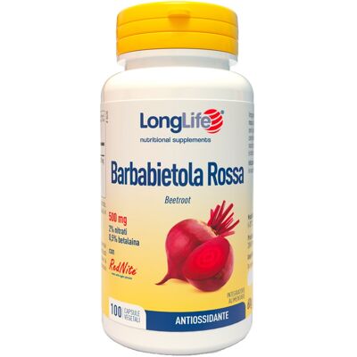 Integratore di estratto di barbabietola rossa Longlife - 100 capsule Integratore di estratto di barbabietola rossa Longlife - 100 capsule